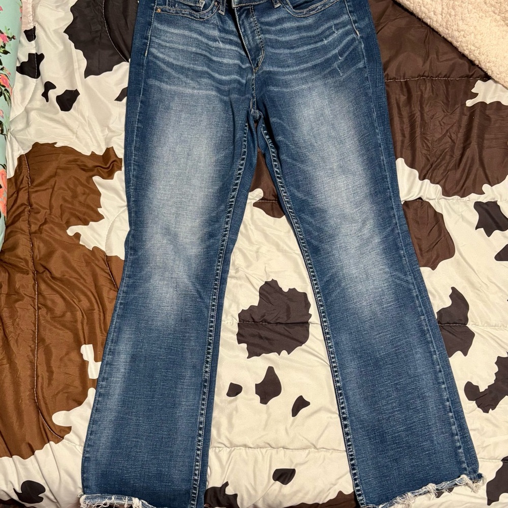 BKE Boot Cut Jeans in Dark Blue